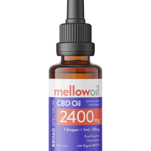 Mellow Oil Broad Spectrum CBD Tincture 30ml with 2400mg Cannabidiol / 80mg CBD per mL
