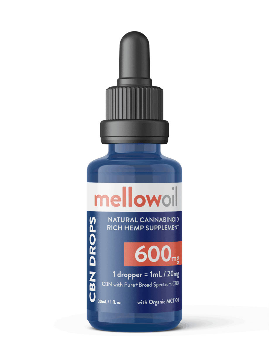 Mellow Oil CBN Drops 600mg with 1:1 Broad Spectrum CBD and CBN – Cannabinol / 20mg of Cannabinoids per mL