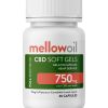 Mellow Oil 25mg Full Spectrum CBD Gelatin Capsules with 750mg Cannabidiol – 30 per bottle