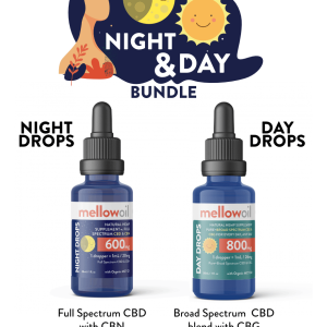 Night & Day Cannabinoid Drops Bundle with CBD, CBG and CBN / 1400mg of Cannabinoids in two 30mL bottles