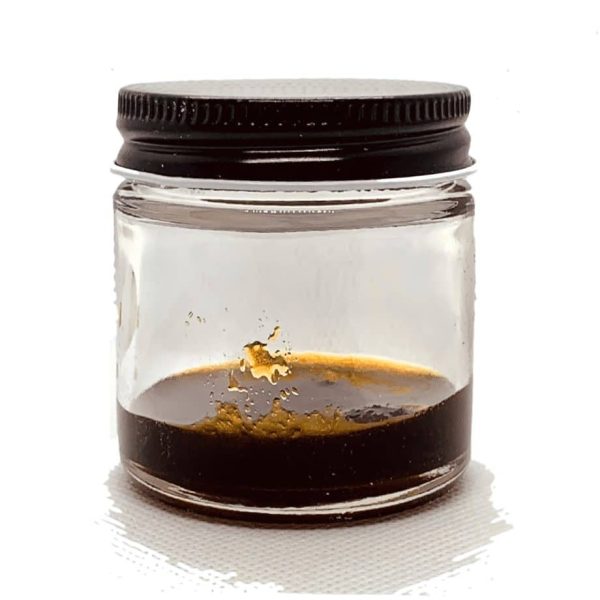 60% CBD RSO (Rick Simpson Oil) style Oil – 600mg of Full Spectrum Cannabinoids per 1000mg in a glass jar