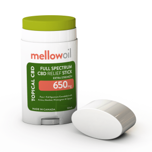 Mellow Oil Topical Full Spectrum EXTRA Strength CBD Relief Stick 50ml with 650mg CBD
