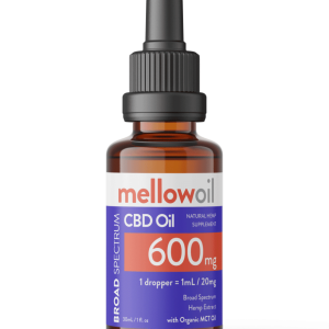 Mellow Oil Broad Spectrum CBD Oil 30ml with 600mg Cannabidiol / 20mg CBD per mL
