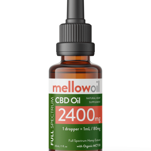 Mellow Oil Full Spectrum CBD Oil 30ml with 2400mg Cannabidiol / 80mg CBD per mL