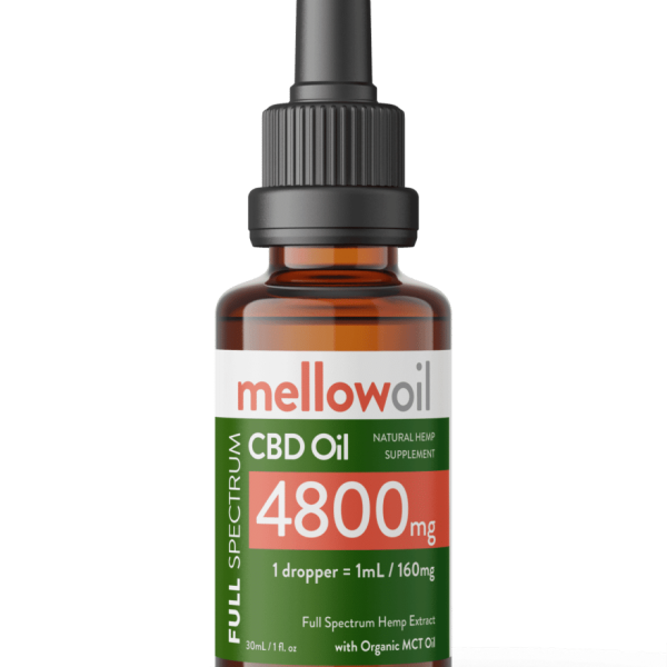Mellow Oil Full Spectrum CBD Oil 30ml with 4800mg Cannabidiol / 160mg of CBD per ml