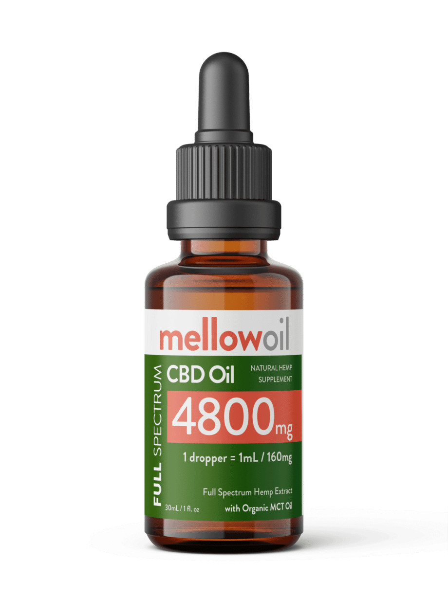 Mellow Oil Full Spectrum CBD Oil 30ml with 4800mg Cannabidiol / 160mg of CBD per ml