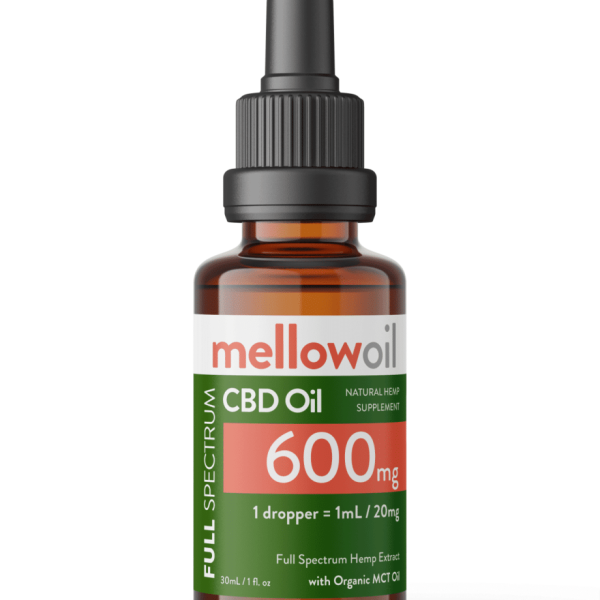 Mellow Oil Full Spectrum CBD Oil 30ml with 600mg Cannabidiol / 20mg CBD per mL