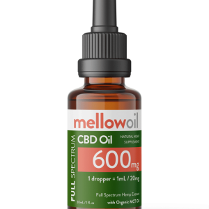 Mellow Oil Full Spectrum CBD Oil 30ml with 600mg Cannabidiol / 20mg CBD per mL