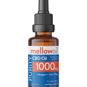 Mellow Oil Purity 1000mg CBD Oil – 30ml | Cannabidiol – zero THC