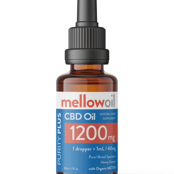 Mellow Oil Purity PLUS CBD Oil Blend 30ml with 1200mg CBD / 40mg CBD per mL